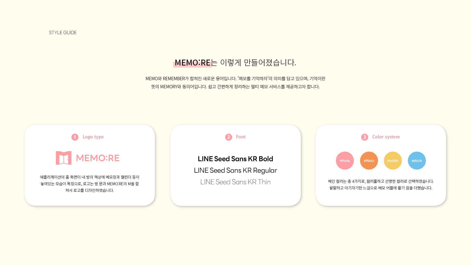 MEMO:RE UXUI 작업 이미지 6