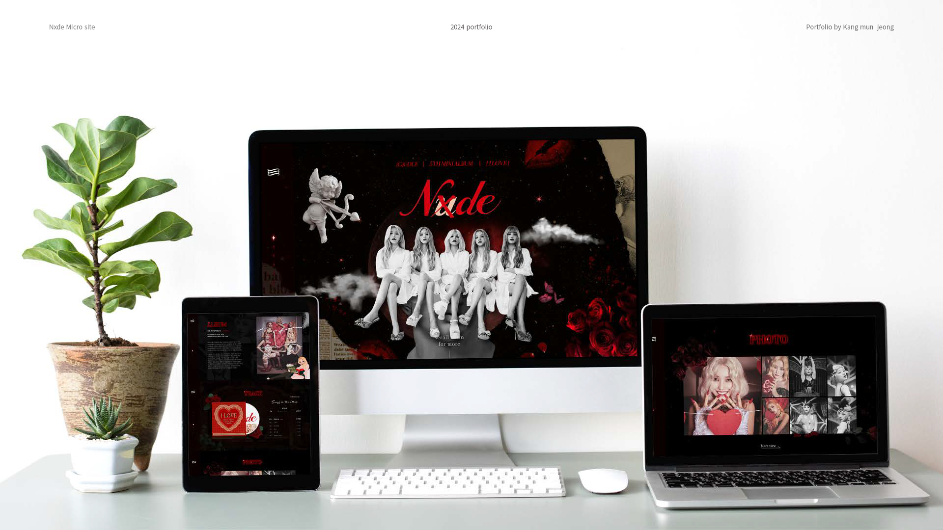 I-DLE 마이크로사이트 작업 이미지 10